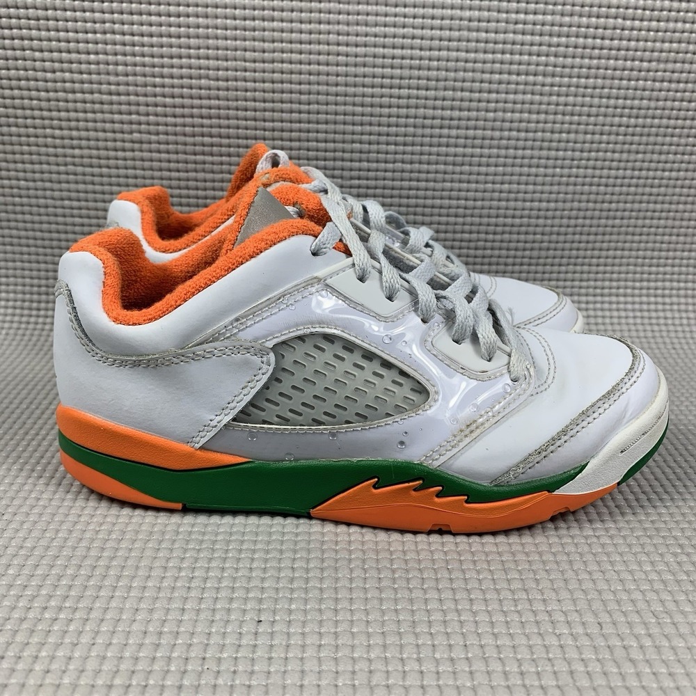 Jordan 5 Low Shoes Boys Size 1.5 Youth Hurricanes Basketball FQ1316-018 - Picture 3 of 9